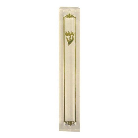 Rite Lite MZR-33 5.75 in. Clear Lucite Mezuzah
